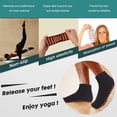 thumbnail image 4 of 5 Pairs Non Slip Grip Socks For Women Men Yoga Pilates Hospital Slipper Socks, 4 of 4