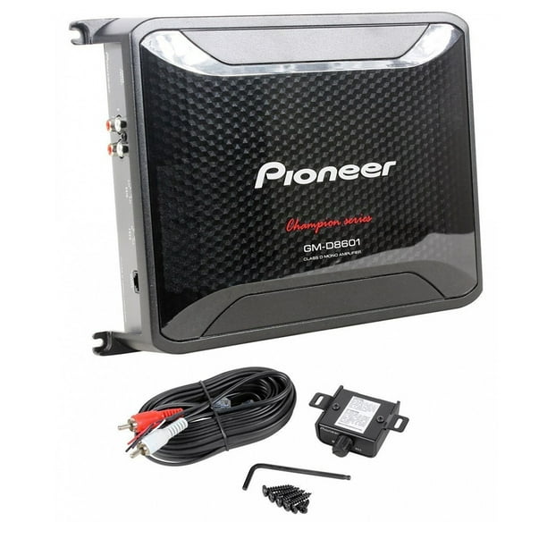 Pioneer GMD8601 Class D Mono Amplifier with Wired Bass Boost Remote