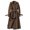 Coffee, variant on Long Trench Coat Women Double Breasted Windproof Coats for Women Classic Lapel Coller Overcoat for Women with Belt Comfortable Casual Winter Clothing for Women S-3XL Orange