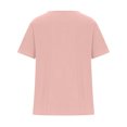 thumbnail image 4 of IROINNID Fashion Women Summer Loose Print Round-Neck Button Down T-Shirt Short Sleeve Casual Tops Blouse Spring, 4 of 4