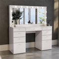thumbnail image 6 of Boahaus Leonore Makeup Vanity Desk (Crystal Ball Knobs), 6 of 9