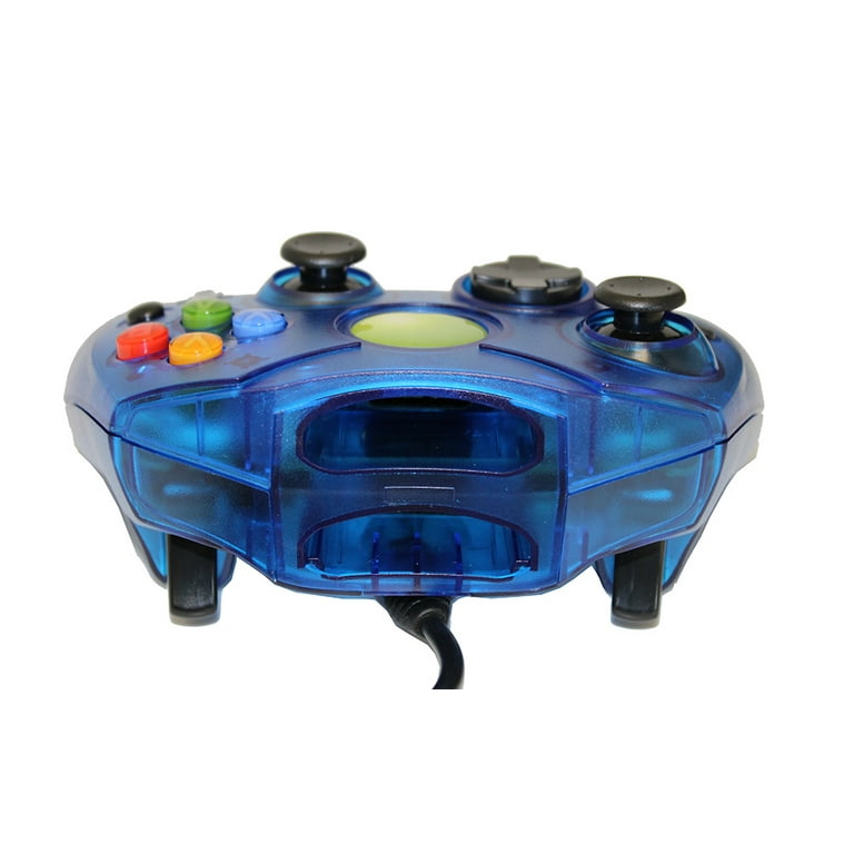 Replacement Controller for XBox Original Blue Transparent by