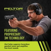 Peltor Sport Tactical 500 Electronic Hearing Protection Earmuffs, Bluetooth-Enabled, Black, NRR 25 dB