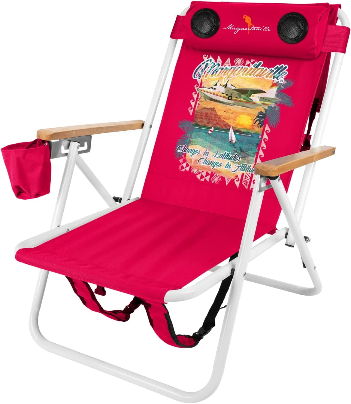 Margaritaville Folding Chair with Wireless Speakers Beach Chair with