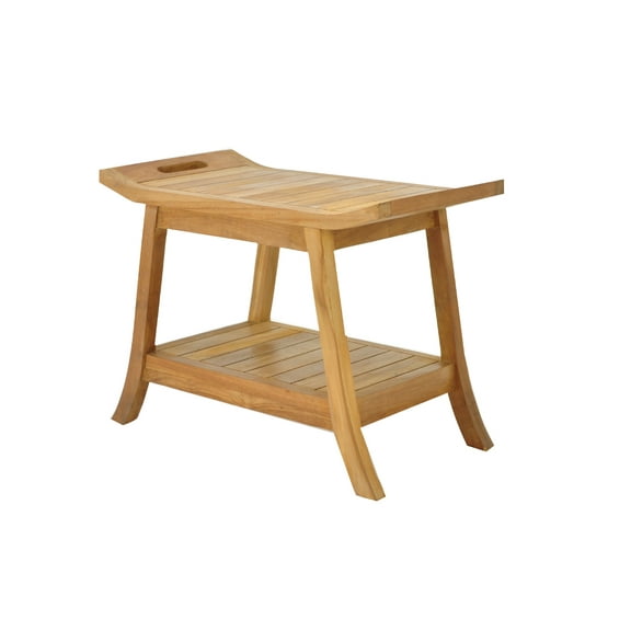 Grade-A Teak Wood Adelaide Shower Seat 24" Outdoor Patio Stool Bench