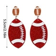 thumbnail image 2 of Sport Theme Earrings Football Earrings Interesting Earrings Accessories For Daily For Present, 2 of 3