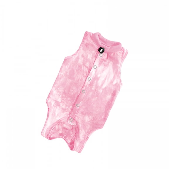 TELOLY Dog Surgery Recovery Suit for Female Male Dogs, Cone E-Collar Alternative, Neuter Anti-Licking Onesie Abdominal Wound Protection for Dogs Cats, Pink Dog Cones for Large Dogs, L