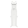 thumbnail image 2 of Luxalzxs Fleece Overalls for Women Loose Fit Winter Warm Fuzzy One Piece Jumpsuits with Pocket Fluffy Snow Bibs Adjustable Strap Snowsuit, 2 of 5