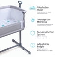 thumbnail image 5 of Milliard Bedside Bassinet Mesh Breathable Side Sleeper / Portable Infant Crib, 5 of 6