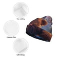 thumbnail image 3 of Lsque Lazy Stone Bear Pattern Knitted Beanie, Unisex Winter Hat, Knit Hat Winter Beanies Thick Fisherman Beanies Cuffed Plain Skull Caps, 3 of 6