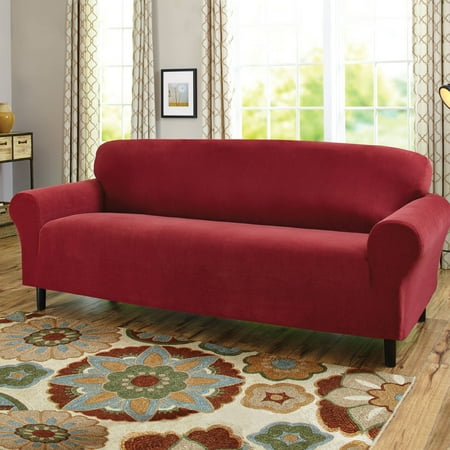 Better Homes and Garden 1-Piece Stretch Fine Corduroy 1-Piece Sofa Slipcover
