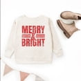 thumbnail image 2 of Merry & Bright Distressed - Youth Graphic Sweatshirt, 2 of 7
