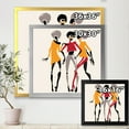 thumbnail image 4 of Designart 'African American Women Silhouettes Red and Yellow II' Modern Framed Art Print, 4 of 4
