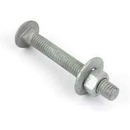

x 3 Hot Dipped Galvanized Carriage Bolt w/Nuts Flat Washers Quantity 25 - by Depot