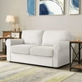thumbnail image 6 of CHUN YI Spandex Stretch Couch Cushion Covers Sofa Seat Slipcovers,2PC,Ivory White, 6 of 6