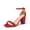 RED/RHINESTONE, variant on Women's Chunk Low Heel Pump Sandals