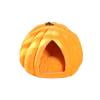 DXSSXC Pumpkin Cat Bed for Winter, Warm Enclosed Covered Cave with Soft Cushion Cozy Indoor Sleeping Haven for Kittens Small Animals Yellow 3 Sizes