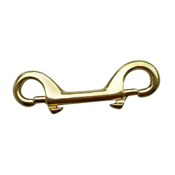 Brass double carabiner carabiner carabiner with snapper for mountainee