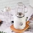 thumbnail image 3 of Mini Mélangeur avec Double Gobelet, Mélangeur Rétro pour Shakes et Glace, Mélangeur de Comptoir pour Jus avec Lames en Acier Inoxydable, Fiche CN, 3 of 3