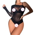 thumbnail image 4 of Gibobby Lenceria mujer sexy Conjunto De Lencería Erótica Ropa Interior Sexy para Mujeres Encaje Mujeres Lencería Cuello en V Ropa de Dormir(Negro, Talla única), 4 of 5