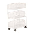 thumbnail image 3 of DOLITY Mobile Rolling Cart File Holder Mobile Bookshelf for Hotel Household Kitchen L, 3 of 9