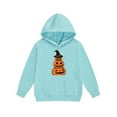 thumbnail image 5 of MKOSPLRT Girls 2 Piece Halloween Outfits Hoodie Sweatsuit Sets 2-13Y Oversized Sweatshirt and Baggy Fall Sweatpant Pumpkin Tracksuits with Pockets, 5 of 5