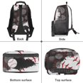 thumbnail image 6 of Uorisanigo 17 inch Baseball Pattern Backpack Schoolbags for Kids Lightweight Boys Girls Backpack Sports Casual Daypack with Adjustable Padded Straps for Elementary Kindergarten, 6 of 7