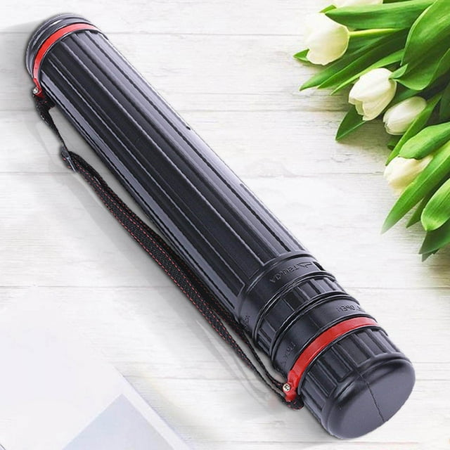 Drawing Tube Retractable Cylinder Artworks Accs Transit Storage for poster strap adjustable back Poster