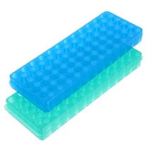 OUNONA 2Pcs Plastic Test Tube Holder Reusable Rack for Laboratory Storage