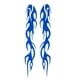 thumbnail image 1 of 1 Par de Calcomanía de Parachoques Patrón Llama Impermeable PET Azul Motocicleta Ventanas Laptops Maleta Sticker Bloqueador de Rasguños 24x4cm, 1 of 6