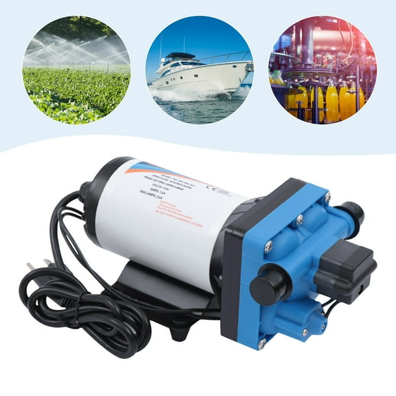 ToppiJoy 5 GPM 275W Adjustable Pressure Diaphragm Pump DC Self-priming RV Water Pump Auto Switch