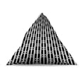 thumbnail image 4 of Abstract Lounger Chair Bag, Monochrome Layout of Vertical Straight Stripes with Squares on the Back, High Capacity Storage with Handle Container, Lounger Size, Charcoal Grey White, by Ambesonne, 4 of 5
