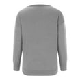 thumbnail image 5 of Sweaters for Women 2025 Deep V Neck Long Sleeve Cross Wrap Front Cable Knit Slim Jumper Tops Womens Pullover Sweaters, 5 of 6