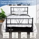 thumbnail image 3 of Cama Individual HOMEMAKE FURNITURE Somier de Metal Negro Minimalista Moderno 197x99,5cm, 3 of 7
