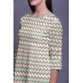 thumbnail image 5 of Bimba Printed Straight Kurtis For Women 3/4 Sleeve Kurta Summer Tunic Dress, 5 of 6