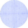 thumbnail image 1 of Ahgly Company Indoor Round Abstract Blue Modern Area Rugs, 5' Round, 1 of 4