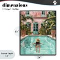 thumbnail image 4 of Stupell Industries Modern Girl Swimming In Pool Black Framed Giclee Art, 24 x 30, by The Prints Vibe, 4 of 8