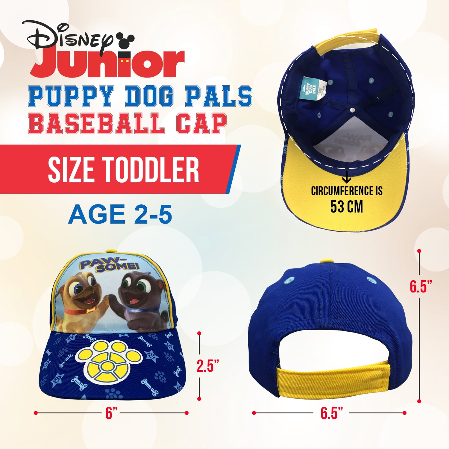 Disney Puppy Dog Pals Hissy Baseball Cap Kids Hat 