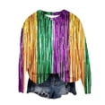 thumbnail image 1 of Gibobby Divertidas Sudaderas Moda mujer cuello redondo gráfico impreso Casual sudadera manga larga sudadera blusa (Morado, M), 1 of 3