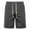 Black, variant on Xysaqa Men's Shorts, Men Summer Classic Fit Linen Shorts Casual Elastic Waist Beach Shorts with Drawstring & Pockets M-5XL (Available in Big & Tall)