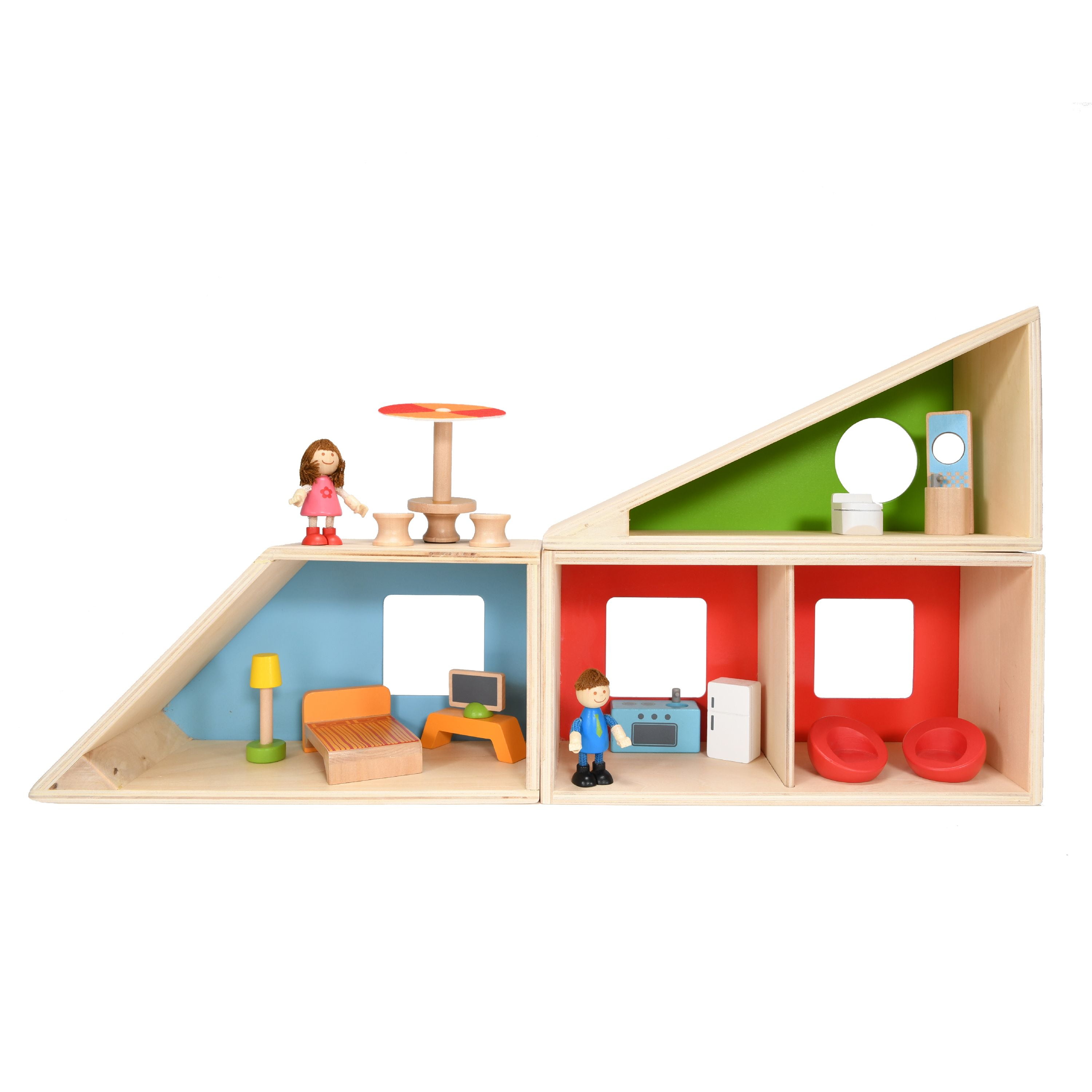 hape geometric dollhouse