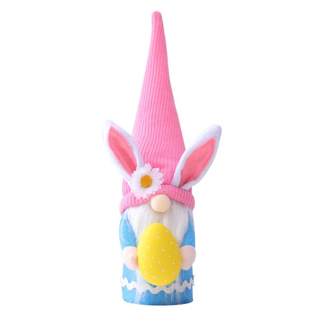 Conejito De Pascua, Muñeco Enano Con Huevo, Muñeco De Hada, Muñeco Sin Rostro De Pascua, Peluche De Pascua, Conejito Enano, Decoración De Fiesta Familiar matsuzay FN006809-01