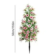 thumbnail image 3 of Outdoor Dianthus Flower Ground Plug Simulation Plants Ground Nail Decoration Courtyard Garden Ground Fake Flowers, 3 of 6