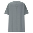 thumbnail image 4 of Womens Oversized T Shirts Summer Trendy Short Sleeve Crew Neck Tops Loose Fit Side Slit Tee, Limited Time, 4 of 6