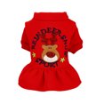 thumbnail image 1 of 1 Pce Jupe de Noël pour Chien Motif Élan Adorable Robe pour Chiot Vêtements pour Animaux Automne Hiver (Rouge Taille L), 1 of 9