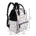 thumbnail image 2 of Balery Lavender Flowers Mummy Backpack - Waterproof Twill Canvas, Large Capacity Diaper Bag with Multiple Pockets and Adjustable Straps, 2 of 6
