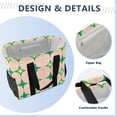 thumbnail image 4 of FORMRS Tote Bag for Women Large Capacity Canvas Travel Foldable Carry On Shopping Handbag, Green Symmetrical Stars, 4 of 8