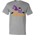 thumbnail image 3 of Inktastic My First Halloween, Witch Hat, Bats - Purple Black T-Shirt, 3 of 5