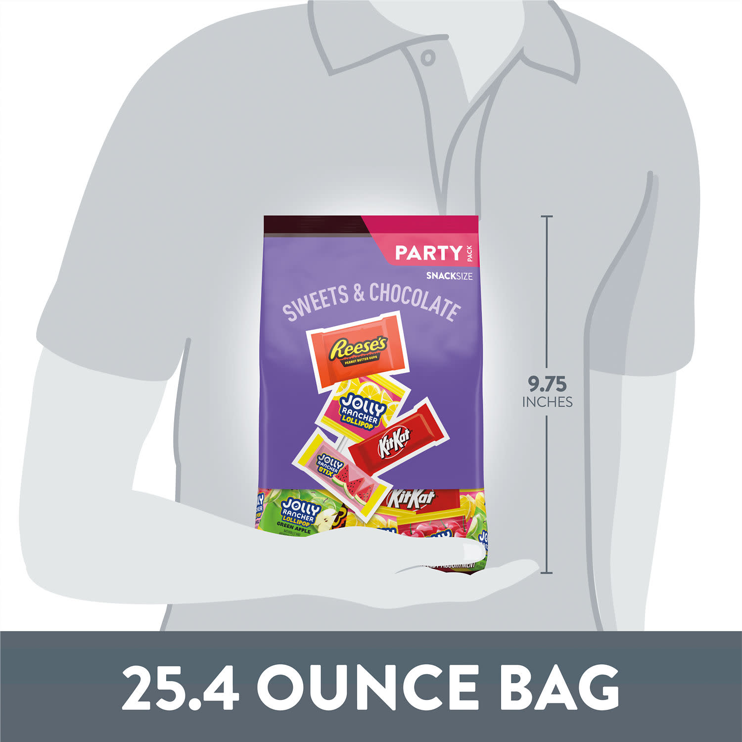 Jolly Rancher, Kit Kat & Reese's Snack Size Pack, 25.4 oz photo 7