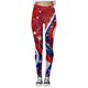 thumbnail image 3 of Gibobby Leggings Termicos Mujer Mujeres Casual Tight Cintura alta Deportes Yoga Día la independencia Impreso Leggings（Rojo， XXXL), 3 of 4